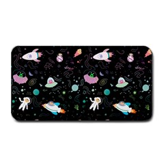 Funny Astronauts, Rockets And Rainbow Space Medium Bar Mats by SychEva