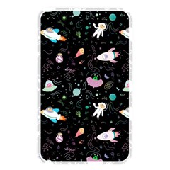 Funny Astronauts, Rockets And Rainbow Space Memory Card Reader (rectangular) by SychEva