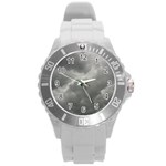 4th Of July On Long Beach Round Plastic Sport Watch (L) Front