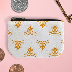 White With Orange Fdl Mini Coin Purse by SomethingForEveryone