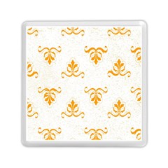 White With Orange Fdl Memory Card Reader (square) by SomethingForEveryone