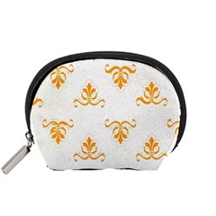 White With Orange Fdl Accessory Pouch (small) by SomethingForEveryone