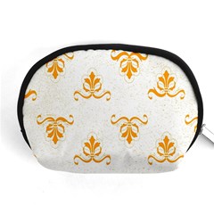 White With Orange Fdl Accessory Pouch (medium) by SomethingForEveryone