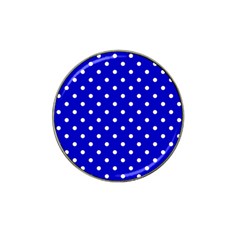 1950 Blue White Dots Hat Clip Ball Marker (4 Pack) by SomethingForEveryone