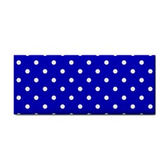 1950 Blue White Dots Hand Towel by SomethingForEveryone