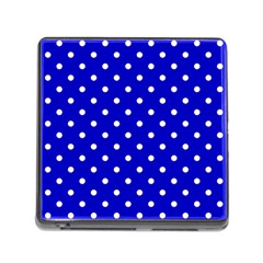 1950 Blue White Dots Memory Card Reader (square 5 Slot) by SomethingForEveryone