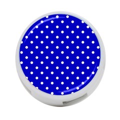 1950 Blue White Dots 4-port Usb Hub (one Side) by SomethingForEveryone