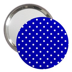 1950 Blue White Dots 3  Handbag Mirrors by SomethingForEveryone