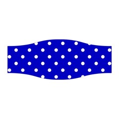 1950 Blue White Dots Stretchable Headband by SomethingForEveryone