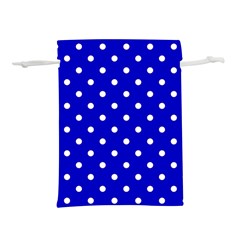 1950 Blue White Dots Lightweight Drawstring Pouch (s) by SomethingForEveryone