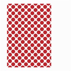 White W Red Dots Small Garden Flag (two Sides)