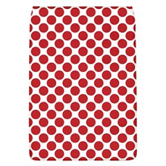 White W Red Dots Removable Flap Cover (l) by SomethingForEveryone