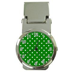 1950 Green White Dots Money Clip Watches by SomethingForEveryone