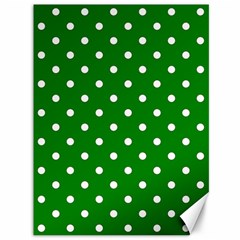 1950 Green White Dots Canvas 36  X 48  by SomethingForEveryone