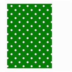 1950 Green White Dots Small Garden Flag (two Sides)