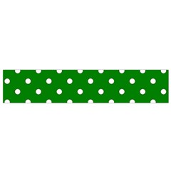 1950 Green White Dots Small Flano Scarf