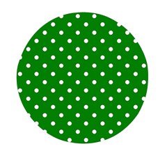 1950 Green White Dots Mini Round Pill Box by SomethingForEveryone