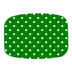 1950 Green White Dots Mini Square Pill Box by SomethingForEveryone