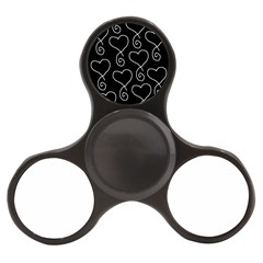 White Outlined Hearts Finger Spinner by SomethingForEveryone