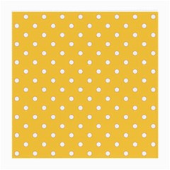 1950 Happy Summer Yellow White Dots Medium Glasses Cloth by SomethingForEveryone