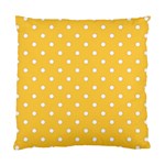 1950 Happy Summer Yellow White Dots Standard Cushion Case (Two Sides) Back