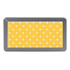 1950 Happy Summer Yellow White Dots Memory Card Reader (mini) by SomethingForEveryone