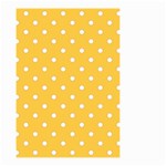 1950 Happy Summer Yellow White Dots Small Garden Flag (Two Sides) Back