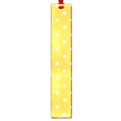 1950 Happy Summer Yellow White Dots Large Book Marks by SomethingForEveryone