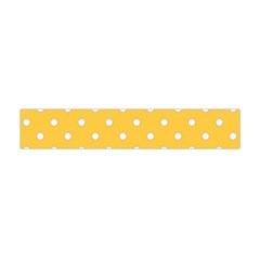 1950 Happy Summer Yellow White Dots Flano Scarf (mini) by SomethingForEveryone