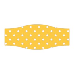 1950 Happy Summer Yellow White Dots Stretchable Headband by SomethingForEveryone