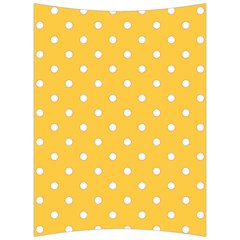 1950 Happy Summer Yellow White Dots Back Support Cushion by SomethingForEveryone