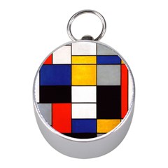 Composition A By Piet Mondrian Mini Silver Compasses by maximumstreetcouture