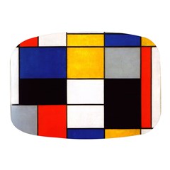 Composition A By Piet Mondrian Mini Square Pill Box by maximumstreetcouture