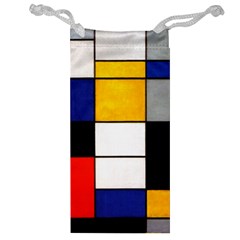 Composition A By Piet Mondrian Jewelry Bag