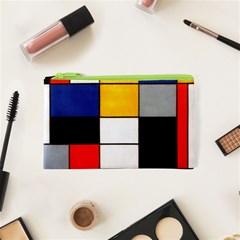 Composition A By Piet Mondrian Cosmetic Bag (xs) by maximumstreetcouture