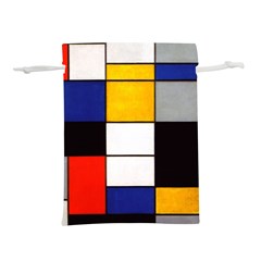 Composition A By Piet Mondrian Lightweight Drawstring Pouch (l)