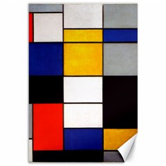 Composition A By Piet Mondrian Canvas 12  X 18  by maximumstreetcouture