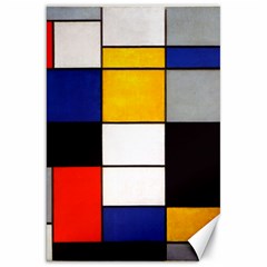 Composition A By Piet Mondrian Canvas 20  X 30  by maximumstreetcouture