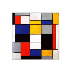 Composition A By Piet Mondrian Satin Bandana Scarf by maximumstreetcouture