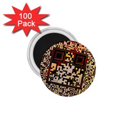 Root Humanity Bar And Qr Code Combo In Brown 1 75  Magnets (100 Pack)  by WetdryvacsLair