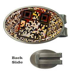 Root Humanity Bar And Qr Code Combo In Brown Money Clips (oval)  by WetdryvacsLair