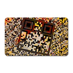 Root Humanity Bar And Qr Code Combo In Brown Magnet (rectangular) by WetdryvacsLair