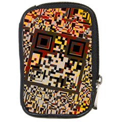 Root Humanity Bar And Qr Code Combo In Brown Compact Camera Leather Case by WetdryvacsLair