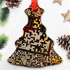 Root Humanity Bar And Qr Code Combo In Brown Ornament (christmas Tree)  by WetdryvacsLair