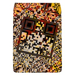 Root Humanity Bar And Qr Code Flash Orange And Purple Removable Flap Cover (l) by WetdryvacsLair