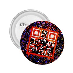 Root Humanity Bar And Qr Code In Flash Orange And Purple 2 25  Buttons by WetdryvacsLair