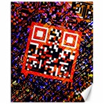 Root Humanity Bar And Qr Code in Flash Orange and Purple Canvas 16  x 20  15.75 x19.29  Canvas - 1