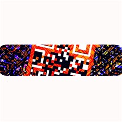 Root Humanity Bar And Qr Code In Flash Orange And Purple Large Bar Mats by WetdryvacsLair