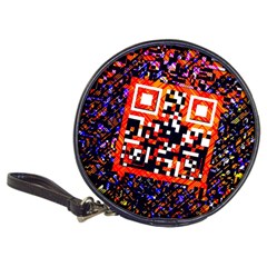 Root Humanity Bar And Qr Code In Flash Orange And Purple Classic 20-cd Wallets