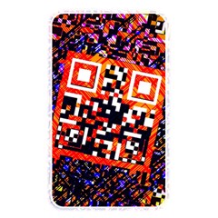 Root Humanity Bar And Qr Code In Flash Orange And Purple Memory Card Reader (rectangular) by WetdryvacsLair